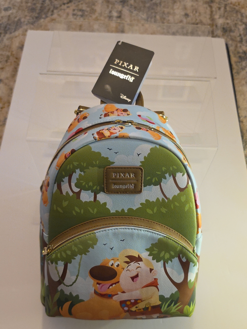 Loungefly Disney Pixar UP Russell & Dug Mini Backpack. NWT.